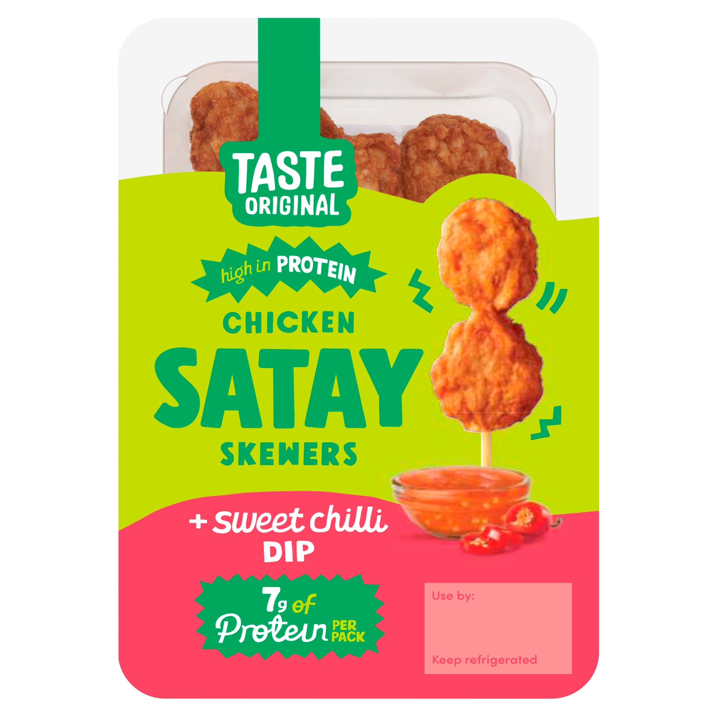 Taste Original Chicken Satay Skewers with Sweet Chilli Dip 55g