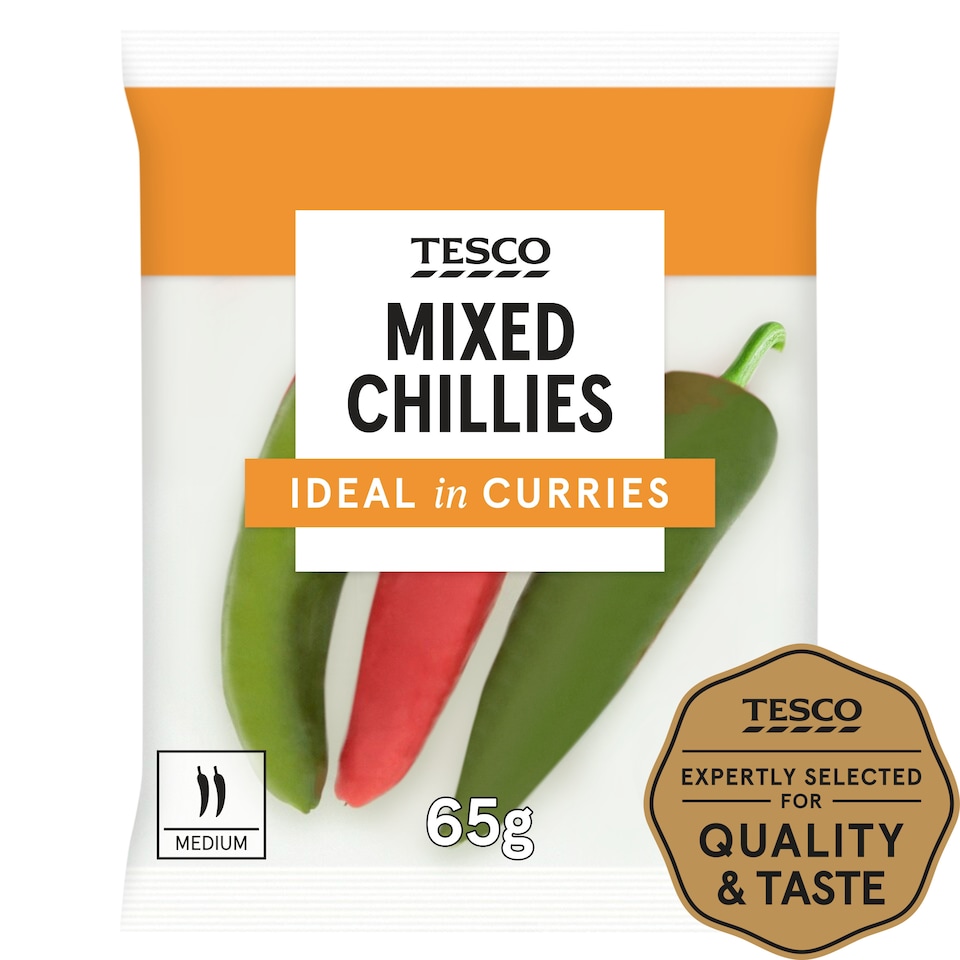 image 1 of Tesco Mixed Chillies 65G