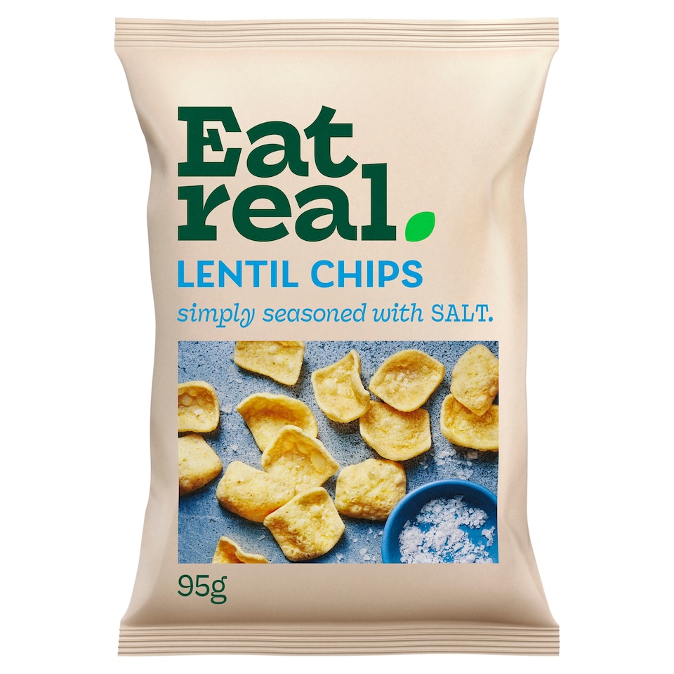 Eat Real Salted Lentil Chips 95g