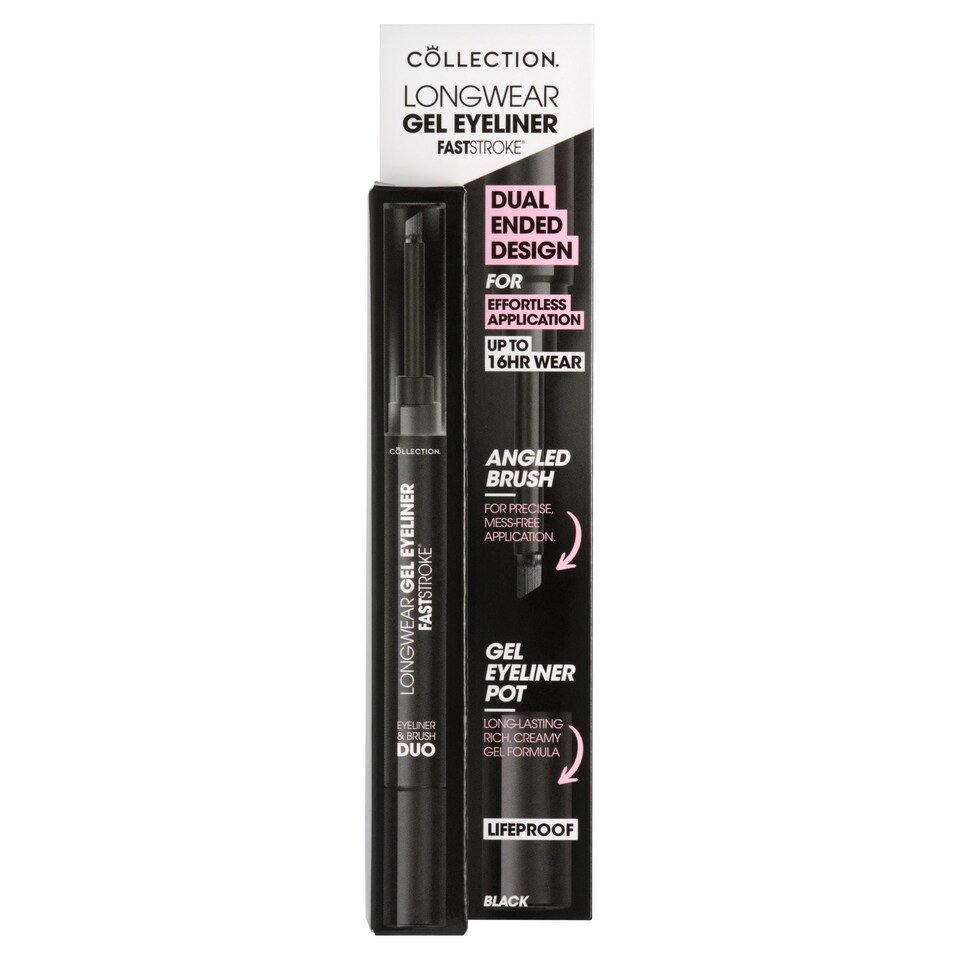 image 1 of Collection Fast Stroke Longwear Gel Eyeliner & Brush Duo 1 Black