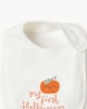image 3 of F&F Baby Pure Cotton My First Halloween Bib in White