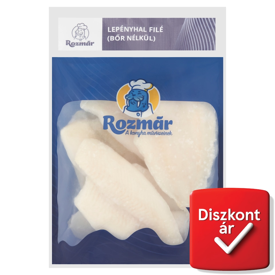 Rozmár gyorsfagyasztott lepényhalfilé bőr nélkül 700 g