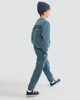 image 3 of F&F Active Boys Cotton Rich Slogan Cuffed Joggers in Blue