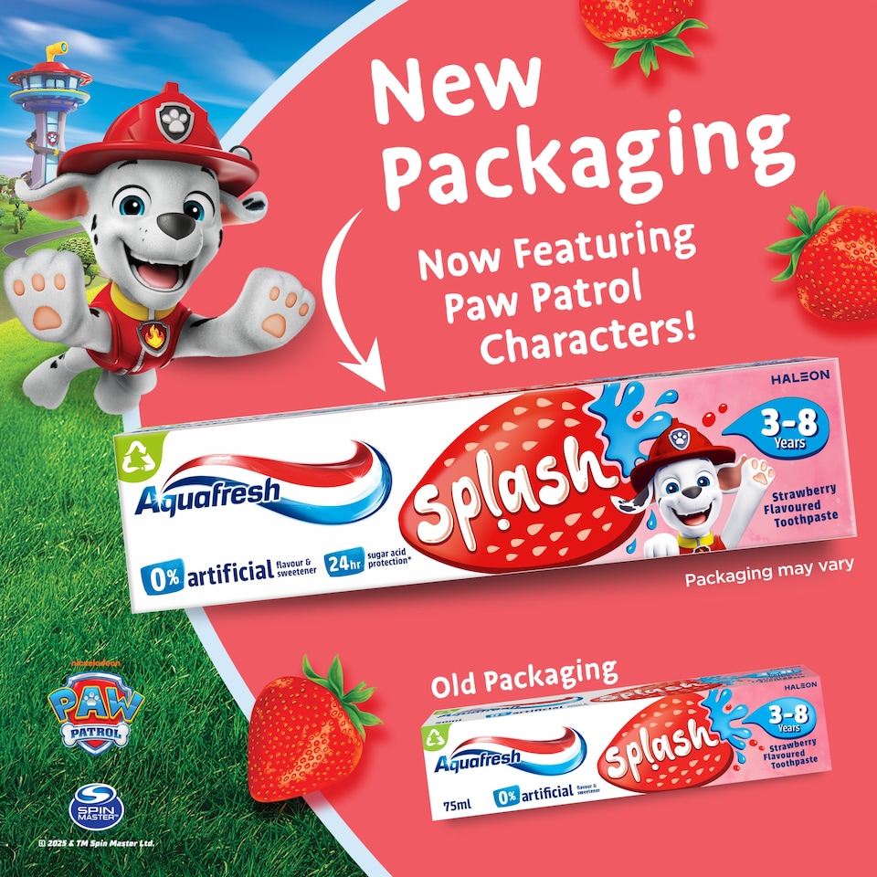 image 1 of Aquafresh 3-8Yrs Strawberry & Mint Toothpaste 75Ml