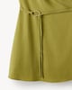 image 5 of F&F Ruched Belted Buckle Mini Dress in Olive