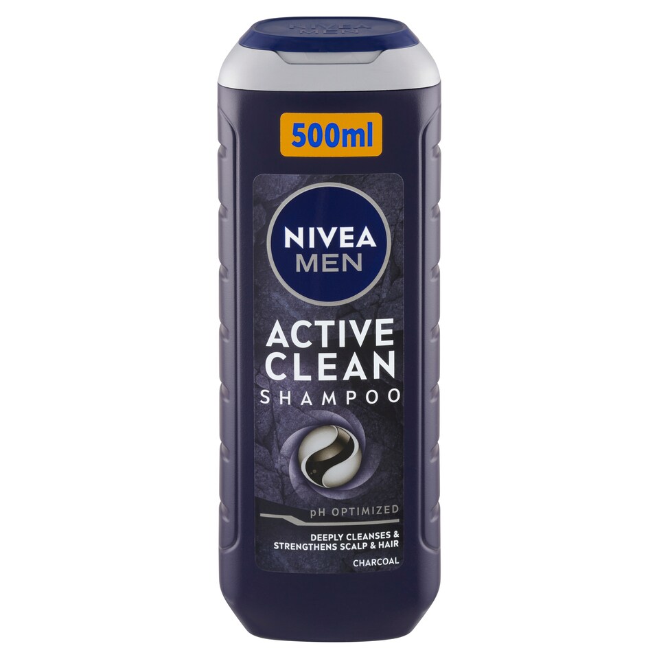 image 1 of Nivea Men Active Clean Shampoo 500 ml