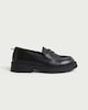 image 1 of F&F School Girls Leather Chunky Sole Loafers in Black