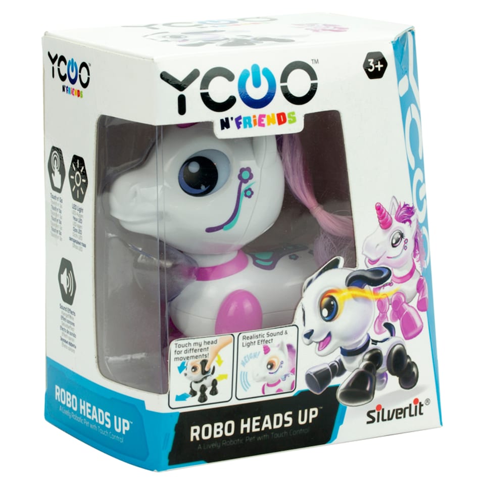 Obrázek 1 pro produkt Silverlit YCOO Robo Heads Up N'Friends živý robotický mazlíček s dotykovým ovládáním