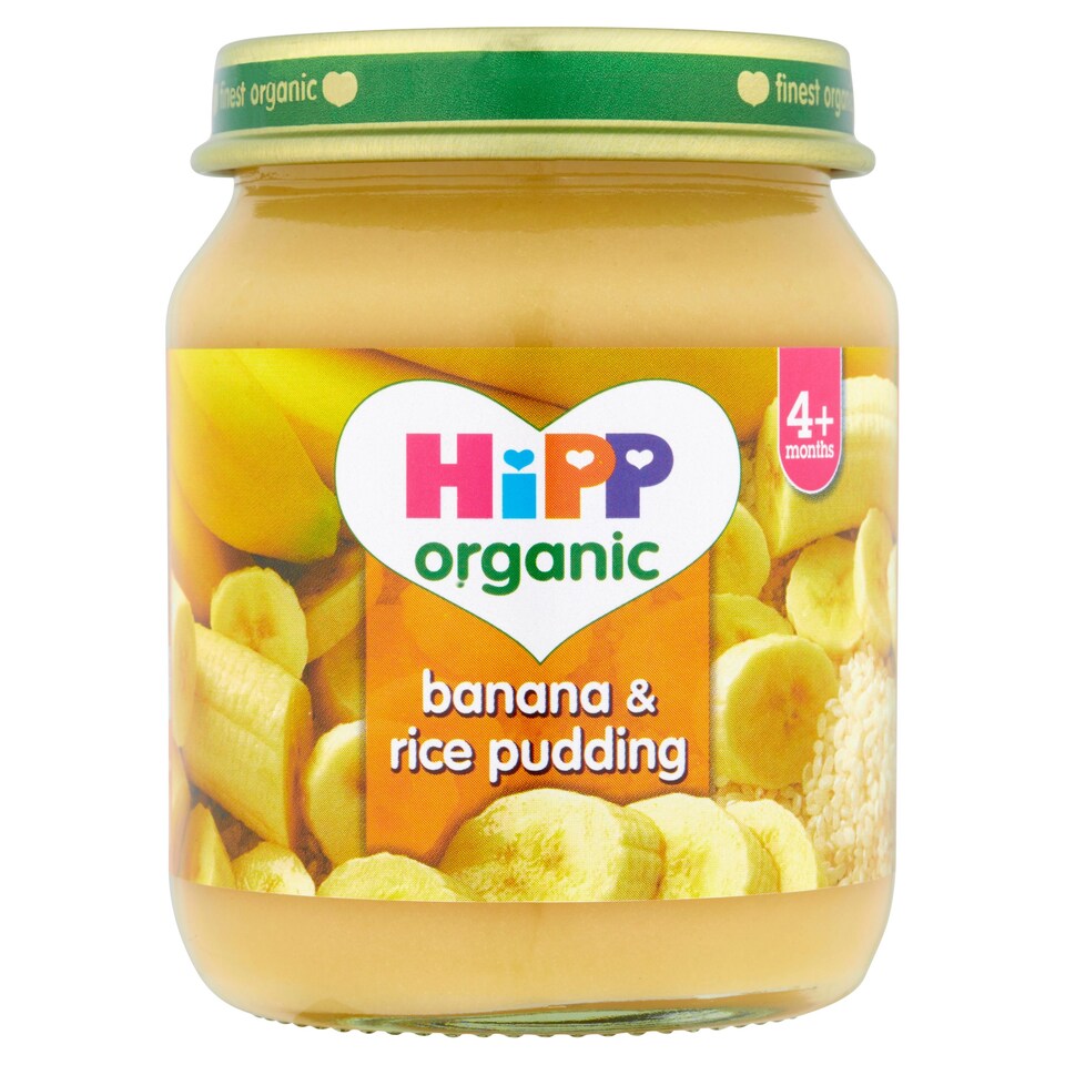 Hipp 4 Month Organic Banana And Rice Pudding 125G