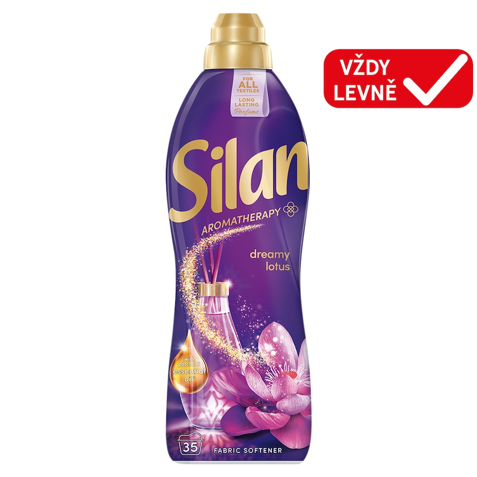 Obrázek 1 pro produkt Silan Aromatherapy Dreamy Lotus koncentrovaný avivážní přípravek 35 praní 770ml