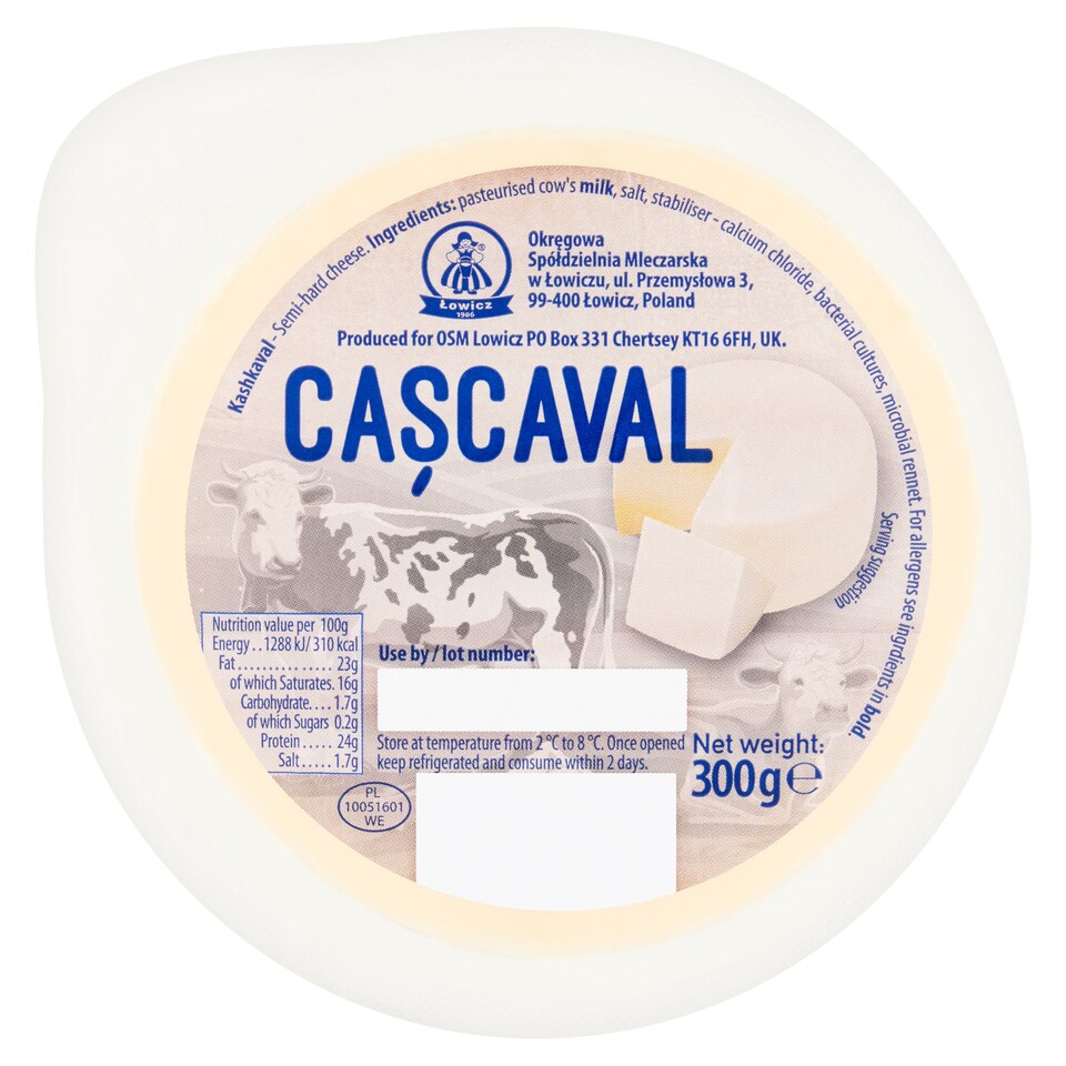 Lowicz Kashkaval Cheese 300G