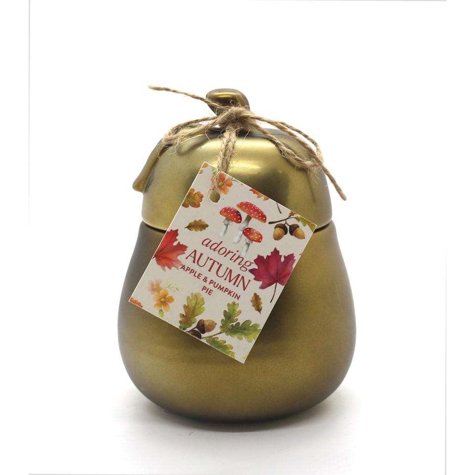 Tesco Home Autumn Pear Shaped Candle 160G