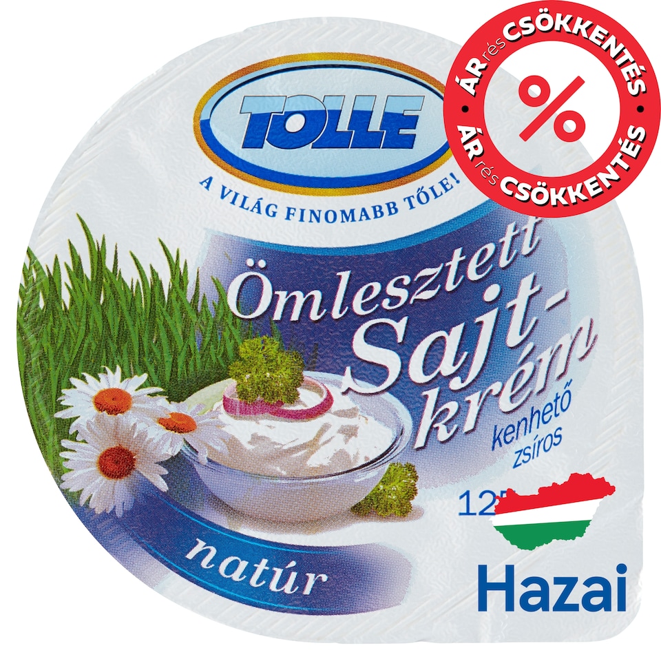 Tolle natúr kenhető zsíros ömlesztett sajtkrém 125 g  1. kép