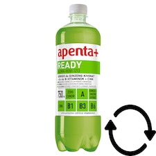 Apenta+ Ready alma-kivi ízű szénsavmentes, energiamentes üdítőital vitaminokkal 750 ml