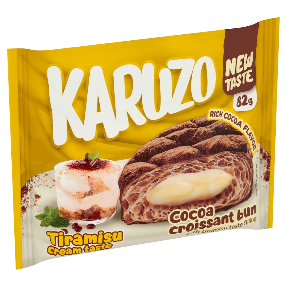 obrázok 1 z Karuzo Kakaová croissantová buchta s náplňou s príchuťou tiramisu 82 g