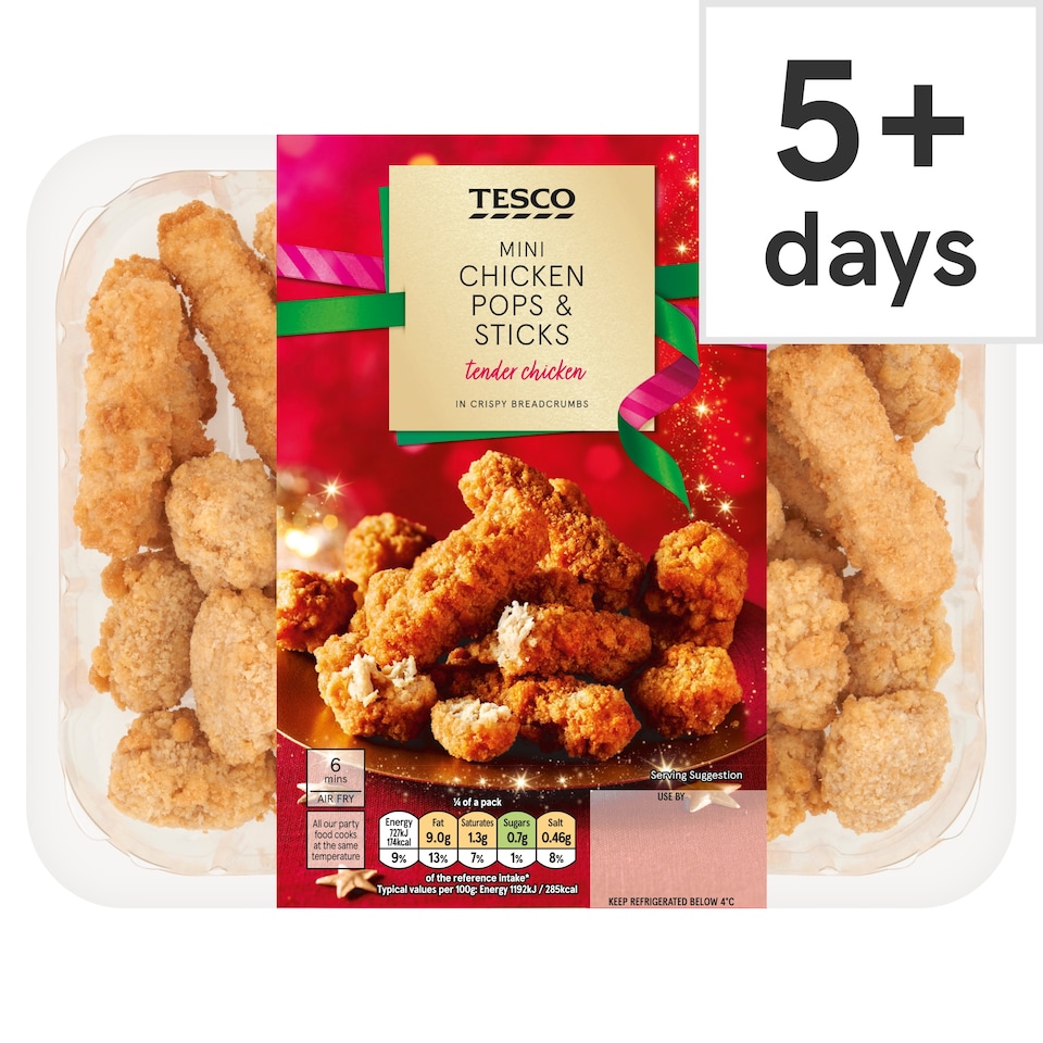 Tesco Chicken Sticks & Pops 330G