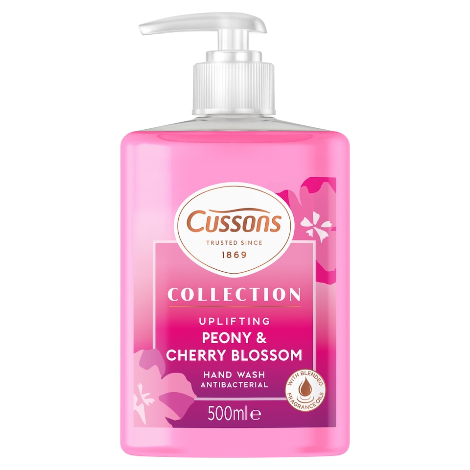 CUSSONS COLLECTION HANDWASH PEONY & CHERRY BLOSSOM 500ML  