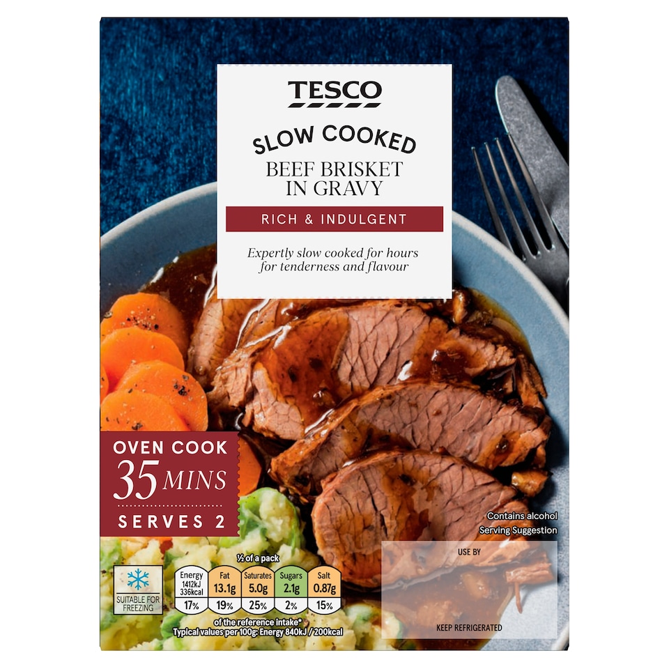Tesco Beef Brisket Joint in Gravy 380g