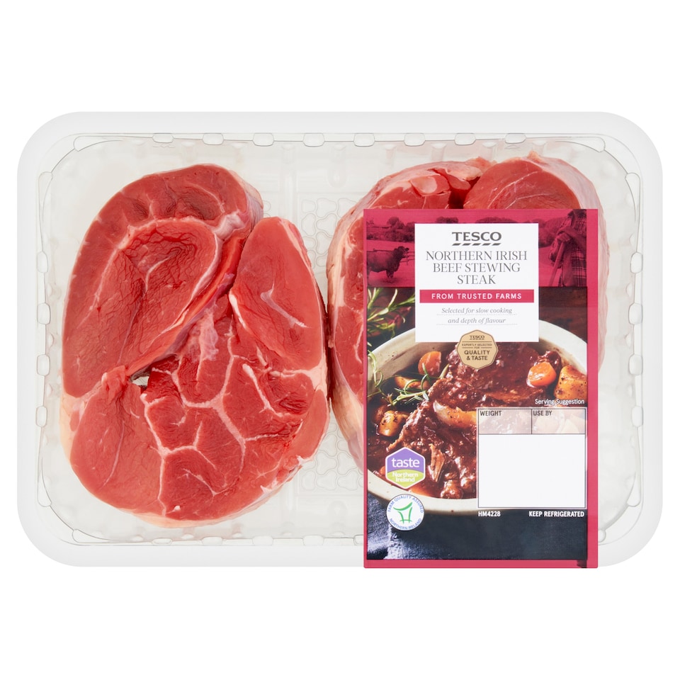Tesco Northern Irish Beef Stewing Steak 454g