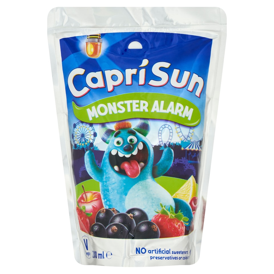 image 1 of Capri-Sun Monster Alarm Non-Carbonated Non-Alcoholic Fruit Drink 200ml