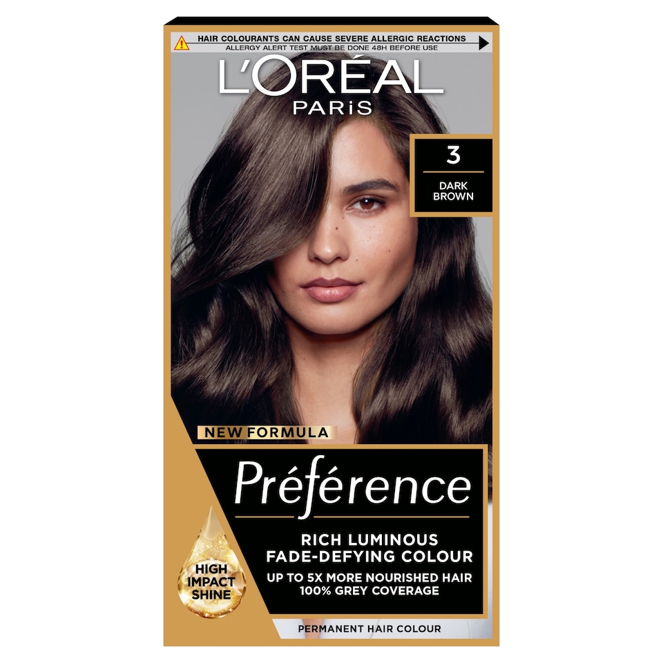 image 1 of L'Oreal Paris Preference 3 Brasilia Dark Brown Permanent Hair Dye