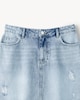 image 6 of F&F Pure Cotton Denim Mini Skirt in Blue