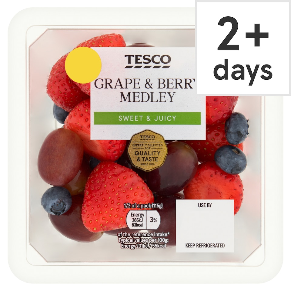 Tesco Grape & Berry Medley 230G