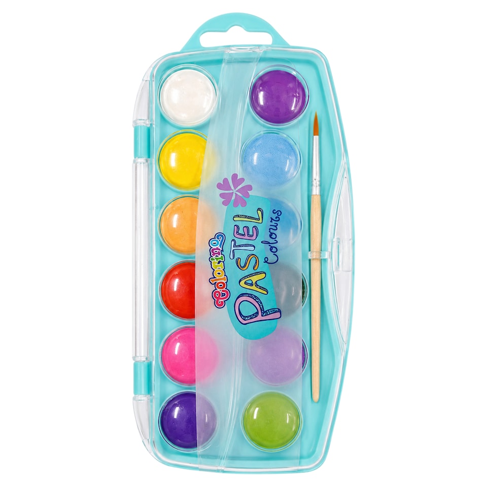 image 1 of Colorino Pastel Colours Water Colours 12 pcs