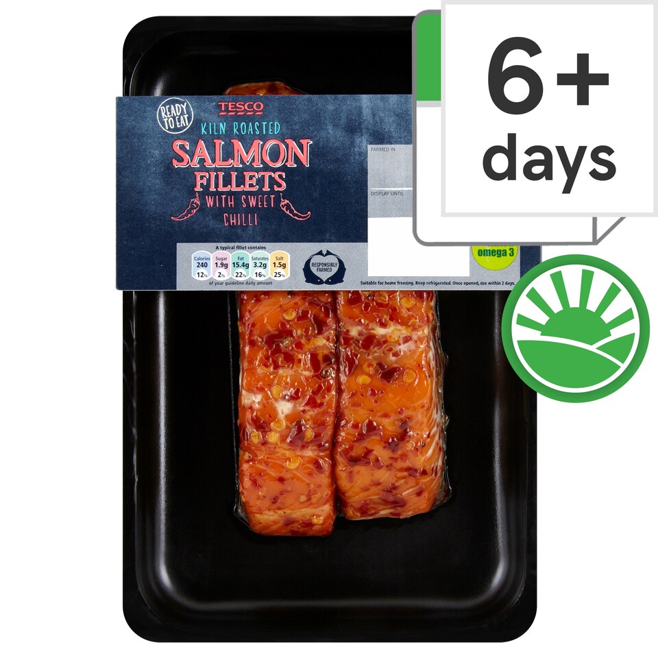 Tesco Cooked Sweet Chilli Salmon Fillets