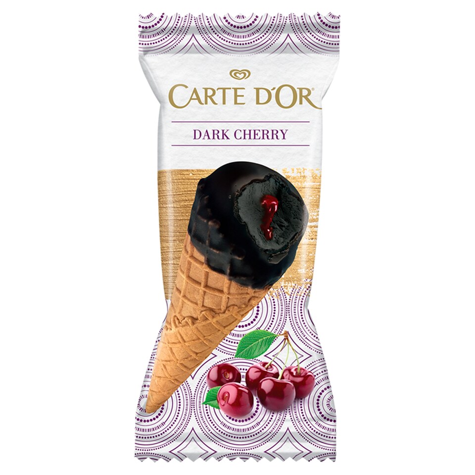 Carte d'Or zmrzlina Dark Cherry kornout 130ml