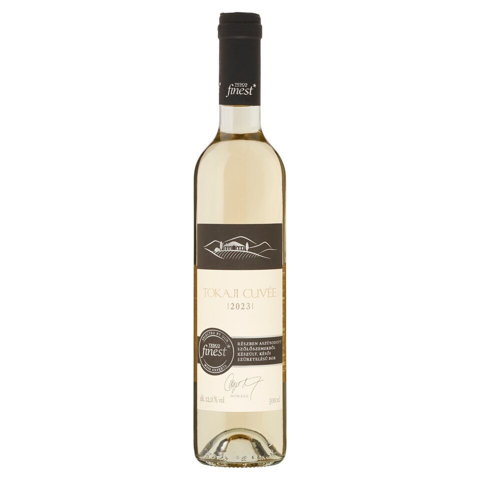 Tesco Finest Tokaji Cuvée késői szüretelésű édes fehérbor 12% 500 ml