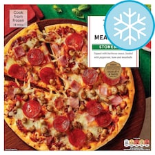 Tesco Stonebaked BBQ Meat Feast Pizza 340g