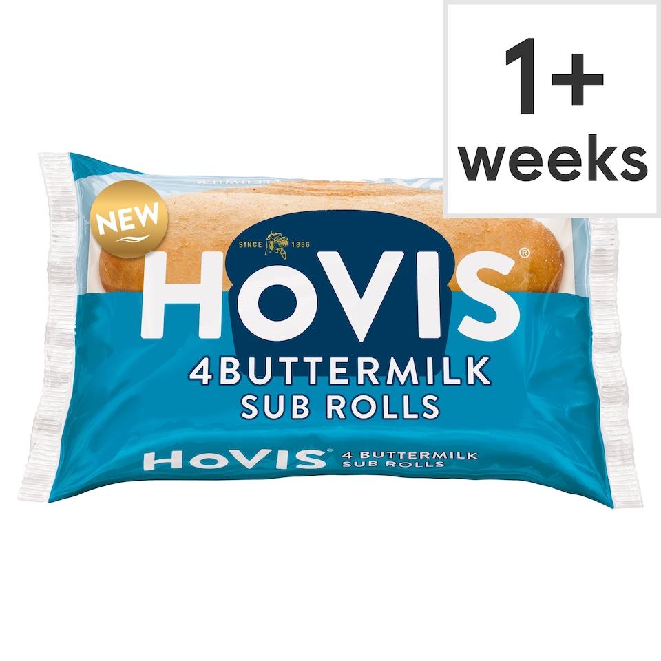 image 1 of Hovis Buttermilk Sub Rolls 4 Pack