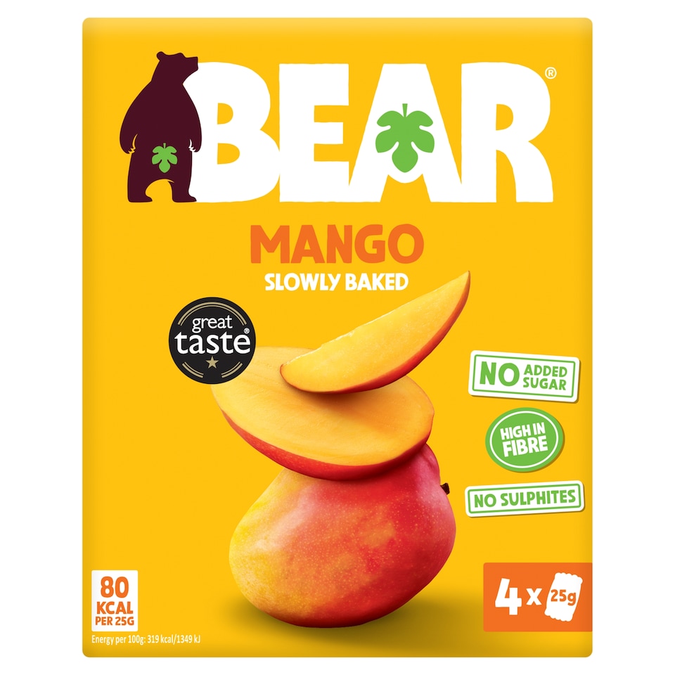 image 1 of BEAR Fruit Dried Mango 4x25g