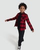 image 2 of F&F Boys Pure Cotton Check Print Pocket Front Shirt in Red
