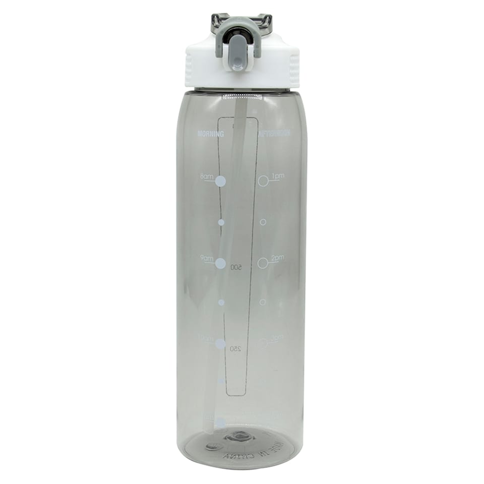 image 1 of Tesco Grey Sipper Water Bottle 1L