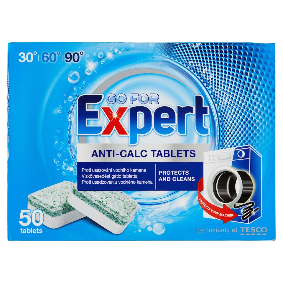 Go for Expert Tablety do práčky proti usadzovaniu vodného kameňa 50 ks 800 g