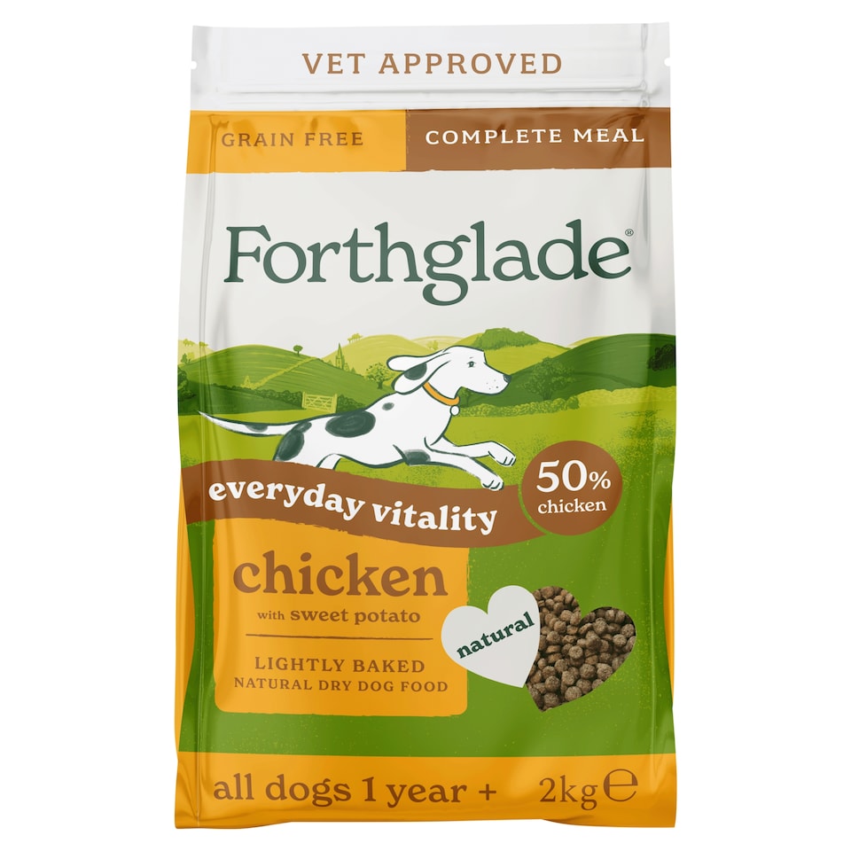 Forthglade Lightly Baked Chicken Dry Dog Food 2kg