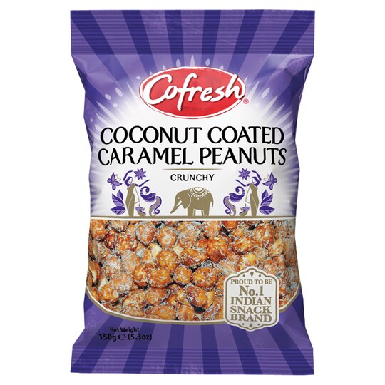 Cofresh Coconut Coated Caramel Peanuts 150G Tesco Groceries