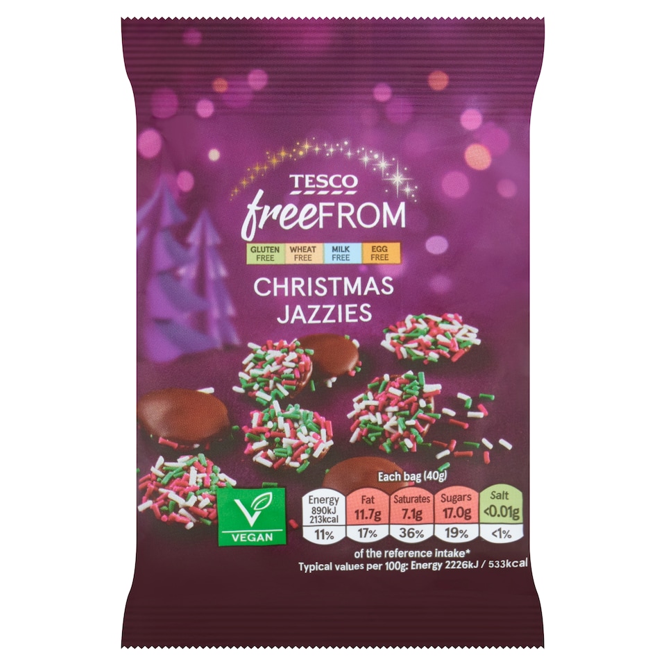 Tesco Free From Christmas Jazzies 40g