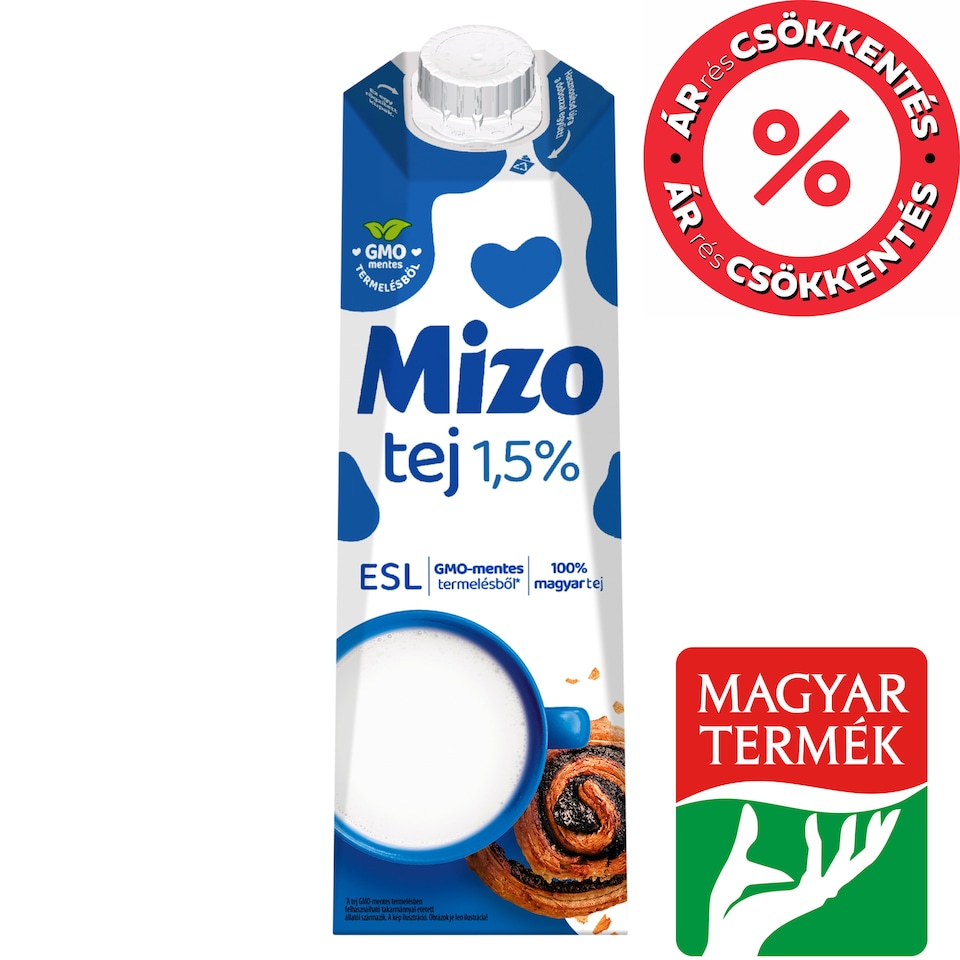 Mizo ESL zsírszegény tej 1,5% 1 l