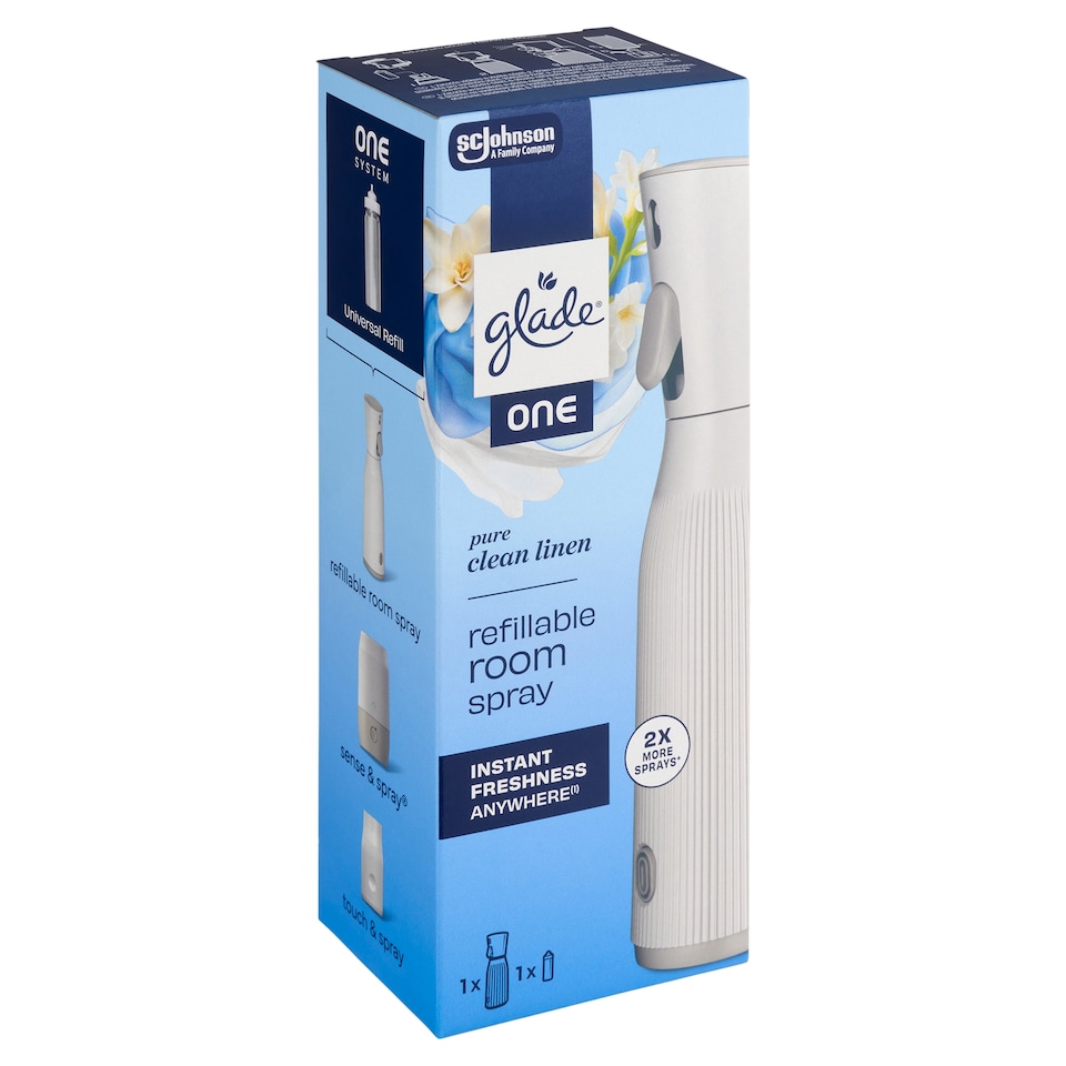 image 1 of Glade One Pure Clean Linen Refillable Room Spray 10ml