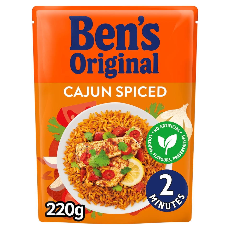 image 1 of Ben's Original Cajun Spiced Microwave Rice 220G