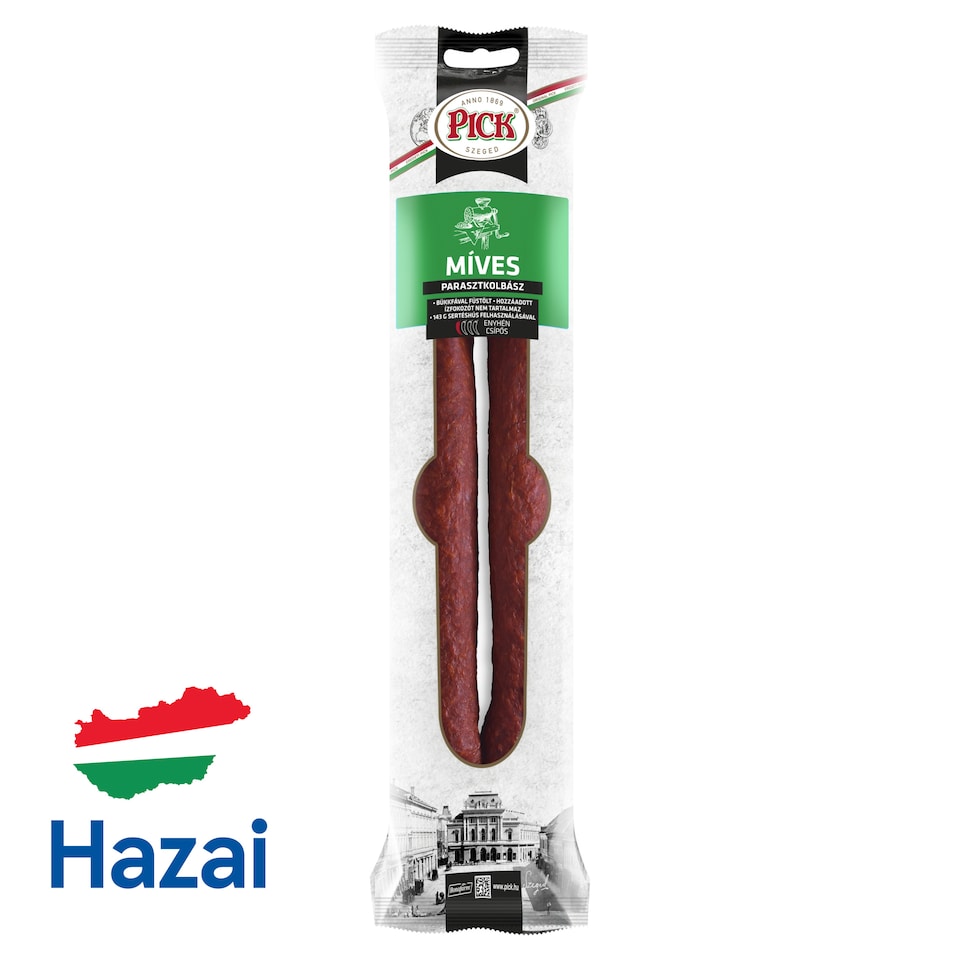 PICK Míves enyhén csípős parasztkolbász 400 g