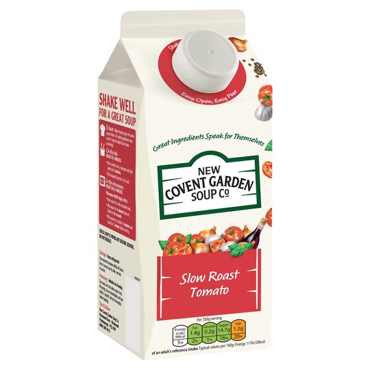 New Covent Garden Slow Roasted Tomato & Basil Soup 700G Tesco Groceries