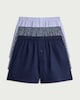 image 1 of F&F 3-Pack Pure Cotton Patterned Woven Boxers in Multi