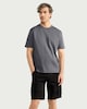image 2 of F&F Cotton Rich Drawstring Cargo Shorts in Black