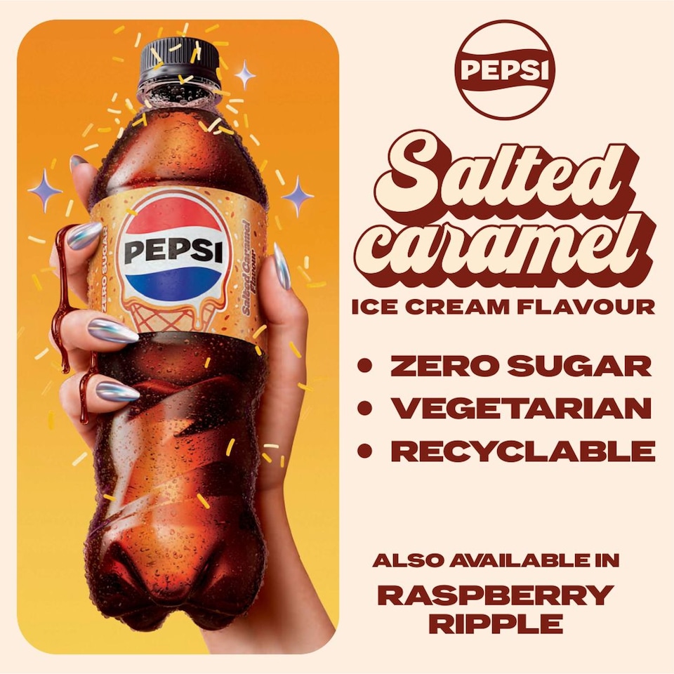image 1 of PEPSI Zero Sugar Salted Caramel Flavour 500ML