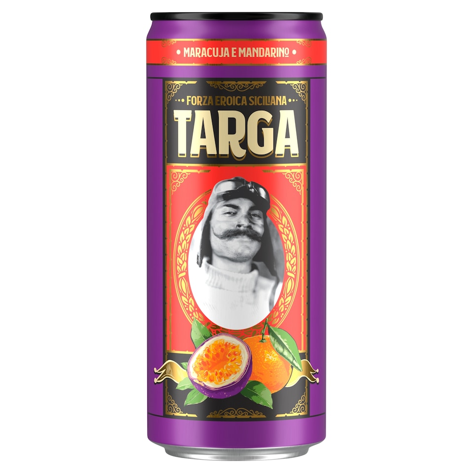Targa Maracuja e Mandarino sycená marakujovo-mandarinková limonáda 330ml