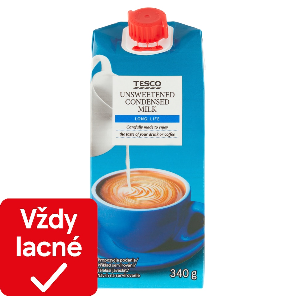 Tesco Unsweetened Condensed Milk 340 g
